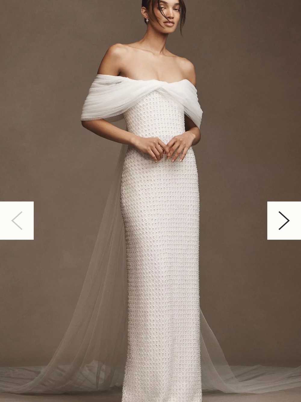 Costarellos Hemera Gown, Crystal-Beaded Sheath Wedding Gown